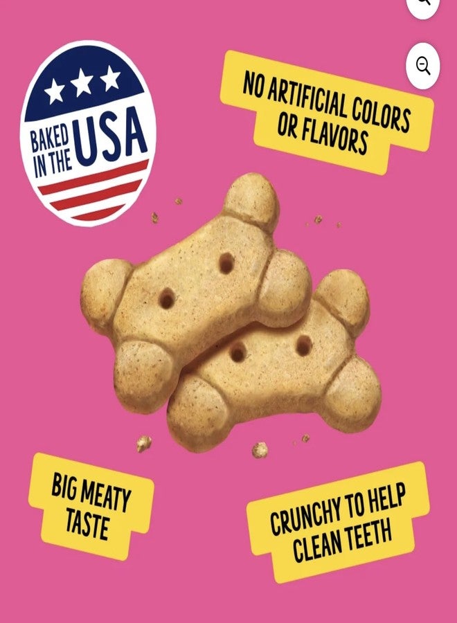 Bonkers Barkery Medium Dog Biscuits, Chicken Flavor, 24 oz Box with DN Essentials Waste Bag Dispenser & Roll (Bone) - Image 3